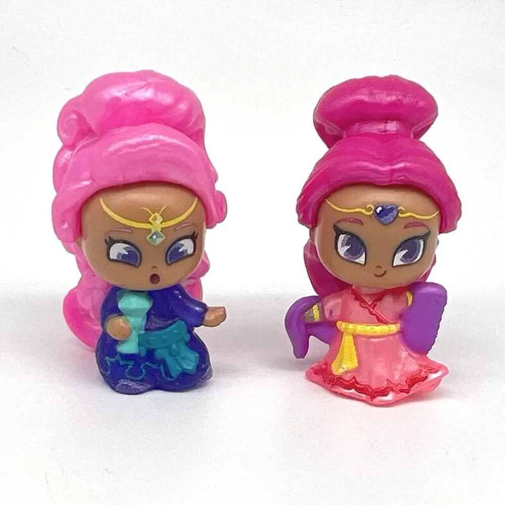 Shimmer & Shine Teenie Genies Mini Figure Dolls LOT of 4 Nickelodeon Toy RARE